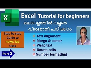 Excel Tutorial for beginners Part - 2 | Malayalam