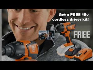 FEIN Power Tools FREE 18v cordless driver promotion