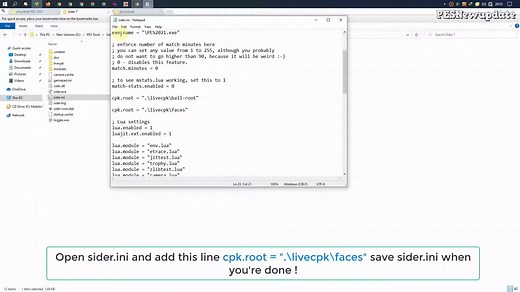 PES2021 如何用sider外挂导入球员脸型【绿茵吧实况足球教程】