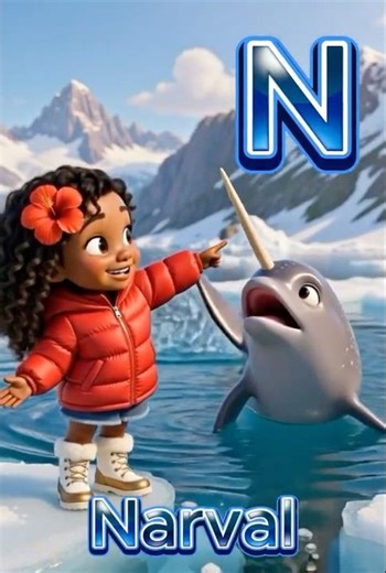 Alphabet des animaux ! H à N avec la petite aventurière adorée 🌺 ! #alphabet #apprendreensamusant