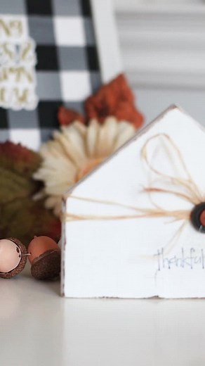 7K views · 82 reactions | These cute little houses from scrap wood were so easy to make and one of our favorite fall crafts from last year! | Sustain My Craft Habit | Facebook