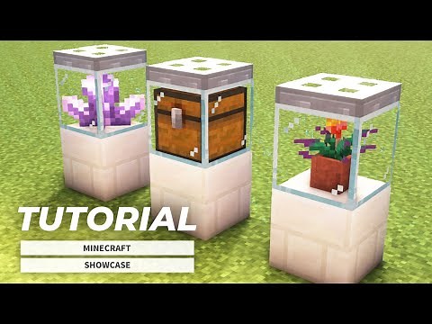 Minecraft : No mod command! How to make the perfect display case | MOD・コマンドなし！完璧なショーケースの作り方