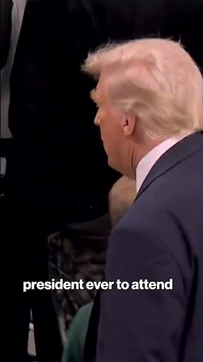 Donald Trump arrives to Super Bowl 2025 in New Orleans #shorts