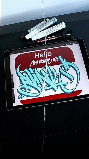 Graffiti Handstyle Taggers on procreate app