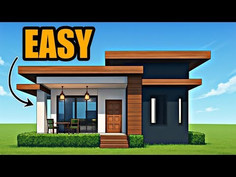 Minecraft Easy Simple Morden Survival House building (Tutorial 2025)#minecraft #trading #video