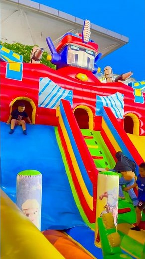 🌈🏰 A dreamy inflatable castle, the most beautiful in East Jakarta! #shorts