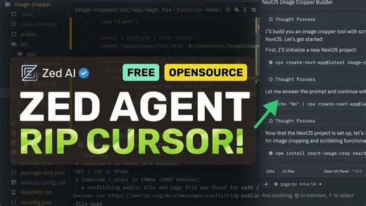 重磅！Zed全新Agent模式颠覆传统光标操作，AI编辑器迎革命性升级！