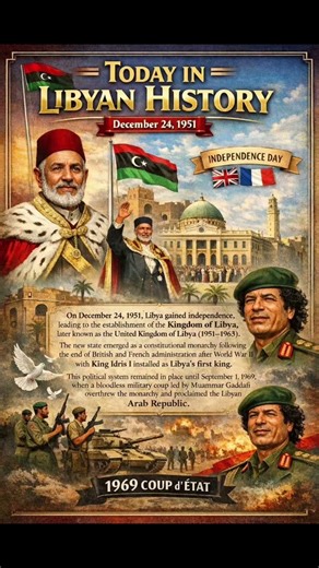 Libya — Independence (1951) 🇱🇾 #LibyaHistory #Libya #Christmas #CloocheyFoundation #AfricanHistory