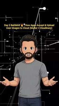 Day 2 Backend 🔥 | How Apps Accept & Upload User Images to Cloud (Multer + Cloudinary) #short #coding