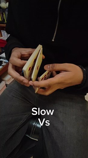 Slow vs fast -you choose. #viral #fyp #explore #cards #cardistry