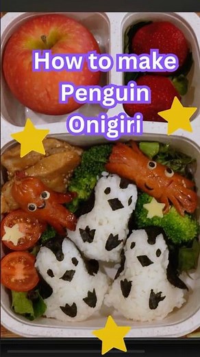 Easy Penguin Onigiri Bento 🐧🍙 | Cute & Simple Lunch Idea! #lunchboxideas #kyaraben #easyrecipe