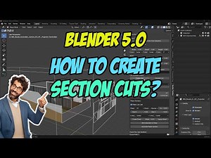 Blender 5.0 for architecture: How to create section cuts?