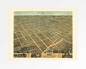 Old Map of Lexington, Fayette County, Kentucky, USA } museum Quality Print - Etsy Australia