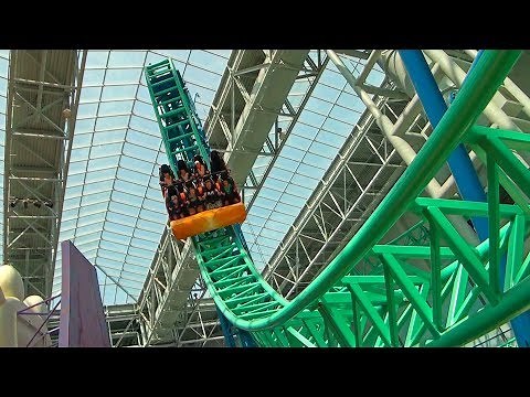 SpongeBob Roller Coaster POV! Rock Bottom Plunge - Nickelodeon Universe Mall of America