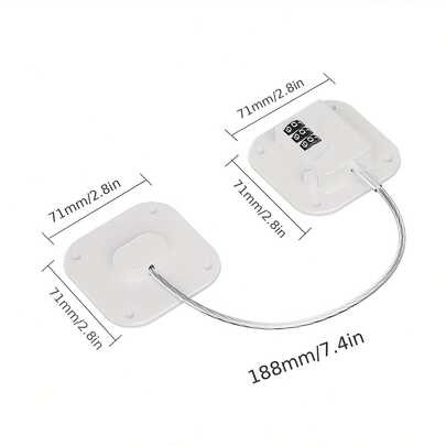 Multi-Function Password Lock, No Drilling Required, Window Safety Lock, Refrigerator Lock, Drawer Cabinet Toilet Lock | SHEIN