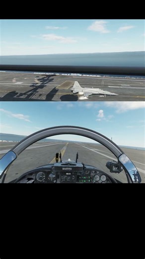 Can DCS F-5E-3 Tiger II perform Carrier Landing? Of course! #dcsworld #landing #aviation