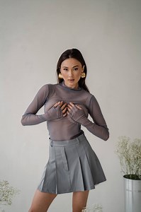 Mesh Turtleneck, Fishnet Sheer Mesh Top, Longsleeve Soft Stretchy, Elegant Transparent Blouse, See Through Top, Gift for Her - Etsy