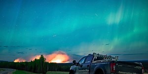 Western Canada wildfire forces section of Alaska Highway to close