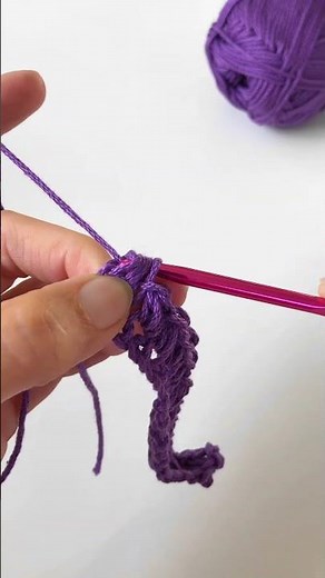 How to Crochet the Mini Bean Stitch in Rows #crochet #shortscrochet #crocheting