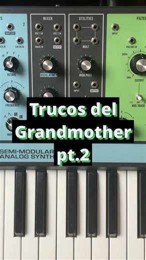 La sine wave escondida del Grandmother #viral #viralshorts #produccionmusical #moog