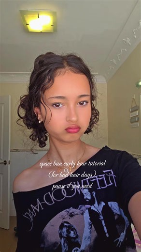ive only done this hairstyles 2 times but its really cute. also I am taking requests || braid tut coming soon! #curlybun #hairtut #hairstyle #viral #fyp