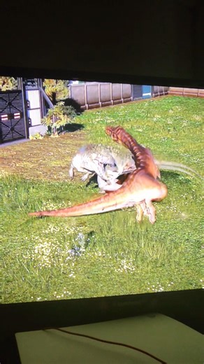 female T-Rex Vs indominosRex in JWE2. #short