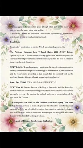 “Interlocutory Application in NCLT Explained in 5 Minutes | IA Filing Guide”