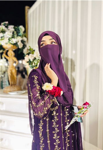 Stunning Purple Wedding Outfits for Modest Fashion