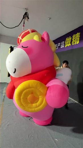 Digital Inflatables Cartoon Horse Characters Mascot for Advertising Decorations