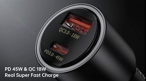 Syncwire USB-C Car Charger Adapter 63W [PD 45W & QC 18W] All Metal PPS USB-C Faster Charger for iPhone 14/13/12, iPad Pro, Samsung, Google, MacBook Pro/Air, ThinkPad and More