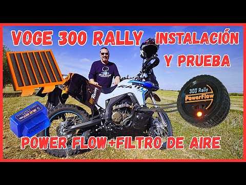 VOGE 300 RALLY - Installing and testing the PowerFlow + air filter. IS IT WORTH IT?