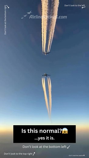 ✈️ Looks terrifying, but it’s 100% safe!What you’re seeing is RVSM – Reduced Vertical Separation Minimums in action.At cruising altitudes between FL290–FL410, aircraft are safely separated by just 1,000 ft vertically (instead of the old 2,000 ft).This system, backed by precision altimetry and strict regulations, lets more aircraft use the same airspace efficiently—without compromising safety.Scary to the eye 👀, but perfectly normal in the skies 🌍. #aviation #aviationdaily #aviationphotography 