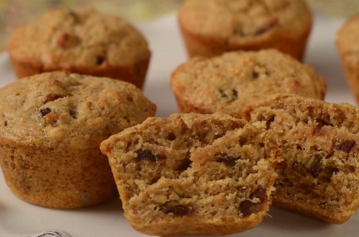 Orange Date Muffins Recipe & Video