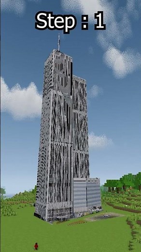 How to make a twin tower in mine craft