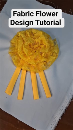 Fabric Flower Design Tutorial🏵✨️ #diy #diy #shorts #shortsfeed #shortsvideo #stitching