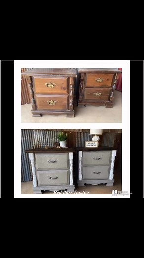 Come along as we transform these dated nightstands into a stunning set of FARMHOUSE Pieces! | Red Barn Rustics