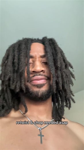 Caveman Look: Retwist and Chop for Locs