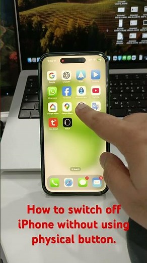 How to switch off iPhone without using physical button.