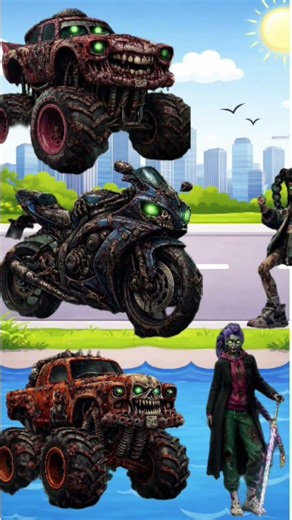 Zombie Apocalypse Vehicles | Monster Truck & Zombie World #zombie #aianimation