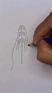Easy prayer hand drawing