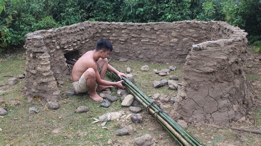 DIY primitive technology stone house