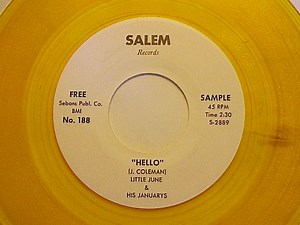 Little June & His Januarys - Hello / Burgers, Fries & Shakes