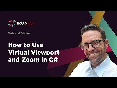 How to Use Virtual Viewport and Zoom in C# | IronPDF