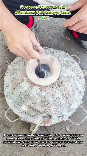 Process Of Casting An Aluminum Pot Using a Sand Mold