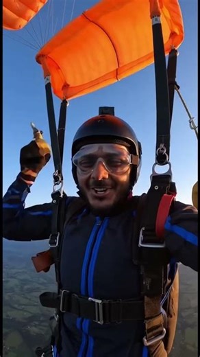 POV: Skydiving From 15,000 Feet 😱 | Insane Freefall Moment #shorts #skiflying