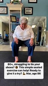 Strengthen your core, stretch your hamstrings, and keep your back healthy—all from a chair! 🪑💪 #eightyfit | Trainer June