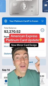 American Express NEW Mirror Card Design👀 Do this to order your new card for FREE! ✅ Log into your Amex app ✅ Go to “Replacement Card” ✅ Keep scrolling until you see the new Mirror Platinum This design dropped with the Platinum refresh that also added: 💎 $400 Dining Credit (Resy) 💎 $600 Hotel Credit 💎 $300 Lululemon Credit And more! That’s $1,300 in new perks — on top of the new look. Follow me 👉 I’ll show you all the Amex tips to Maximize value | Nicholas Kalstek