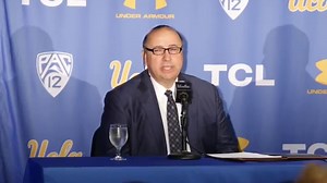 An optimistic Chip Kelly is introduced as UCLA football coach