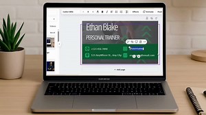 Modern Fitness Trainer Business Card, Personal Trainer Card Template, Gym Coach Business Card, Editable Template - Etsy