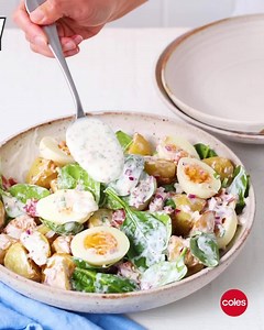 573 reactions · 211 shares | After a delicious side dish? Impress the family with this Creamy Potato Salad using Chobani Greek Yogurt to create a light, flavoursome dressing. | Coles | Facebook